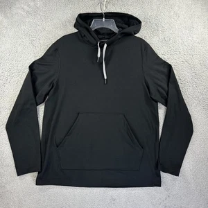 Lululemon Felpa con Cappuccio Uomo Media Nera Morbida Jersey Pile Pullover Felpa Attiva - Foto 1 di 6