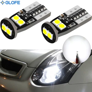 2Pcs 6000K White 168 W5W CANBUS Error Free LED Parking Light Bulbs T10 2825 194 - Picture 1 of 11