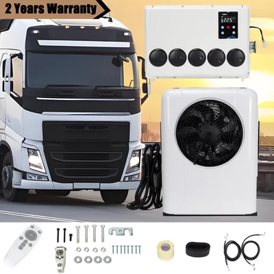 Truck Cab Air Conditioner Split AC for Semi Trucks Bus RV Caravan 12V 12000 BTU Foto 1 de 4