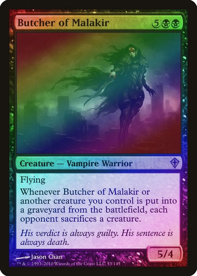 Butcher of Malakir FOIL Worldwake PLD Black Rare MAGIC MTG CARD ABUGames - Image 1 of 1