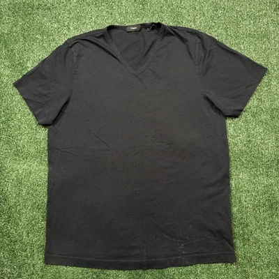 Camiseta Theory Para Hombre Talla L Azul Cuello en V Manga Corta Ligera Camiseta Preppy Foto 1 de 4