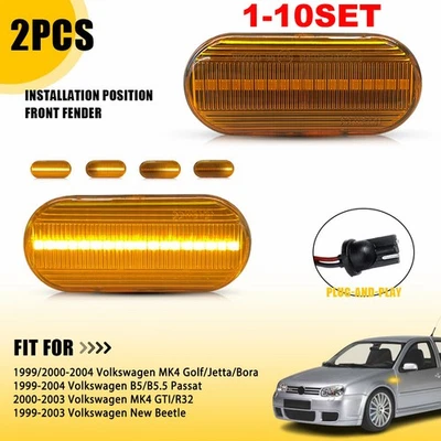 LED Fender Marker Side Light Sequential for 1999-2004 Volkswagen B5/B5.5 Passat - Image 1 of 4
