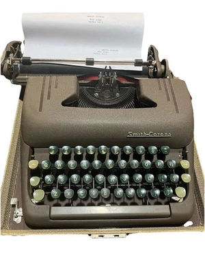 **CLÁSICO** Seafoam Green Vintage 1959 Smith-Corona 5T Silent Super máquina de escribir Foto 1 de 4