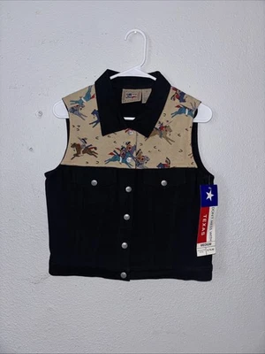 Don't Mess With Texas Western Vest Size Medium NWT Native Cotton - Image 1 of 3