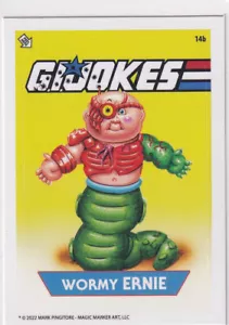 GI JOKES 14b WORMY ERNIE Pingitore Magic Marker Art GPK GI Joe Hasbro Stickers - Picture 1 of 1