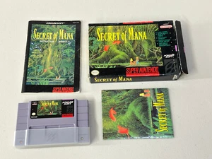 Secret of Mana (Super Nintendo Snes) Box Game Booklet Poster - Picture 1 of 18