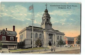Postal de Bridgeton, Nueva Jersey - Tribunal del Condado de Cumberland - c1910 - Imagen 1 de 2