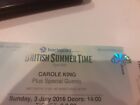 Carole King ticket, Hyde Park London, July 2016