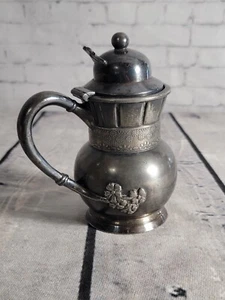 Rogers Smith Victorian Quadruple Plate Meriden CT #190 Syrup Pitcher Pot - Picture 1 of 10