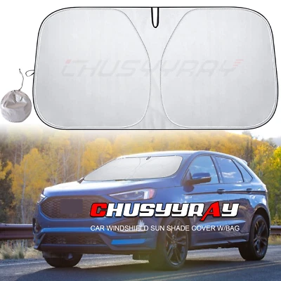 Se adapta a Ford Edge 2010-2014 Parabrisas delantero Parasol Visera Protector Bloque UV Cubierta Foto 1 de 4