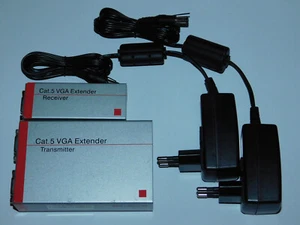 300m Lindy Cat. 5 VGA Extender Remote Pro Transceiver Receiver VGA Verlängerung - Bild 1 von 4