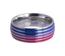 Unisex LGBT Pride Rainbow Silicone Wedding Band In Stainless Steel, Gay - Foto 3