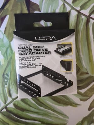 NEW IN BOX! ULTRA Dual SSD/Hard Drive Bay Adapter 3.5 To 2.5"  - Image 1 of 4