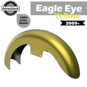 EAGLE EYE YELLOW 19" Reveal Wrapper Hugger Front Fender For 09+ Harley - Picture 1 of 9