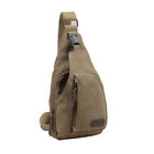 Cool Men's Outdoor Sports Casual Canvas Unbalance Backpack Shoulder Bag
