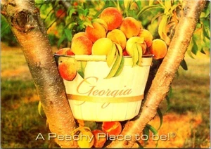Georgia Peach "A Peachy Place to be" c2000 Postcard - Picture 1 of 2