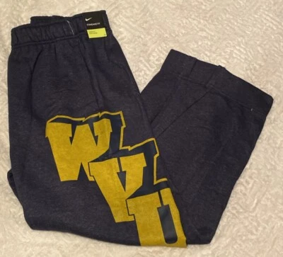 West Virginia Mountaineers Sweatpants Mens XL Nike Standard Fit Blue NWT $60 - Image 1 of 4