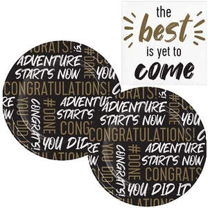 Graduation Party Supplies for 16 People | Bundle Includes Paper Appetizer / D... - Picture 1 of 3