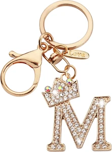 Initial Letter Keychain for Women Girl Bag Charm Butterfly Tassel Keychain for W - Picture 1 of 12
