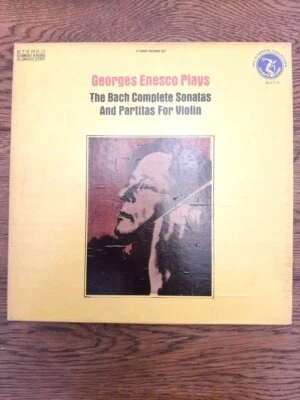  Georges Enesco-Bach Complete Sonatas & Partitas For Violin ,OLYMPIC 8117/3 .EX+ - Image 1 of 4
