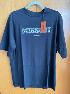 Camiseta negra para hombre MISSONI, talla M - Imagen 1 de 10