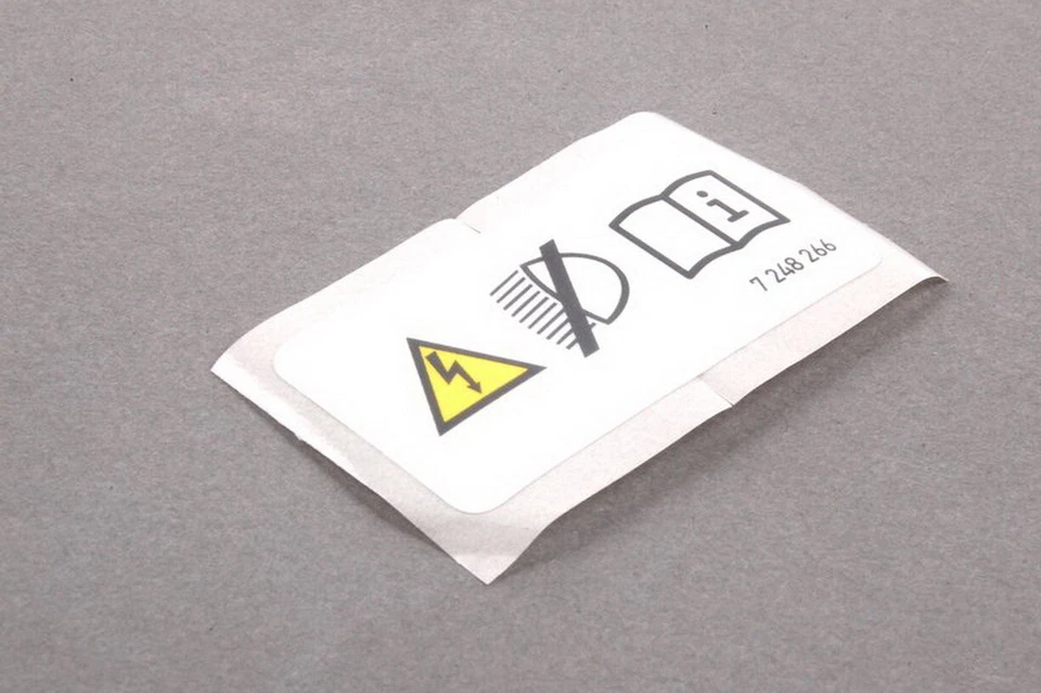 Luz de xenón genuina BMW E32 E38 Z3 ETIQUETA PEGATINA SEÑAL DE ADVERTENCIA OEM 71237248266 Foto 1 de 1