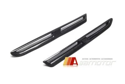 Juego de ventilaciones laterales de guardabarros delantero de fibra de carbono para Nissan GT-R GTR R35 2009-2021 Foto 1 de 4