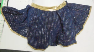 Wolff Fording NWT Dance skirt pull up lgC-MedAdult navy gold hologram dot - Picture 1 of 3