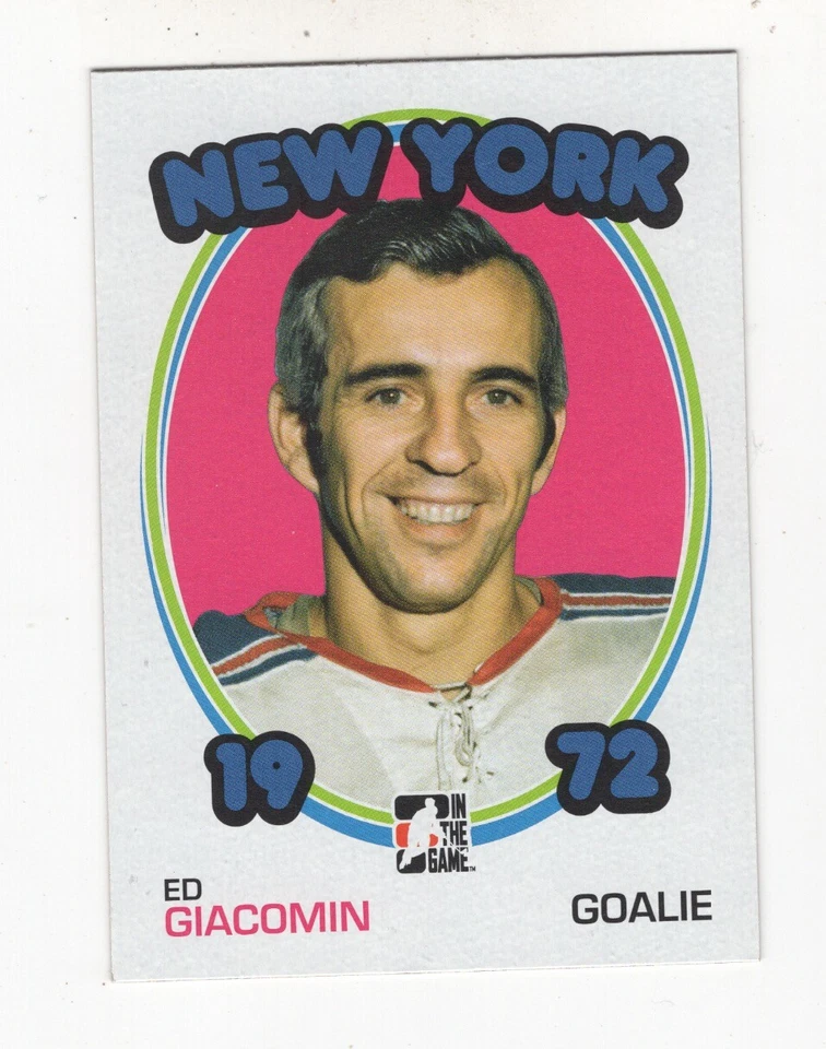 2009-10 IN THE GAME 1972 THE YEAR IN HOCKEY ED GIACOMIN NEW YORK RANGERS #37 - Image 1 of 4