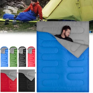 4 Season Sleeping Bag Camping Hiking Bags Waterproof Envelope Zip Single/Double - Picture 1 of 21