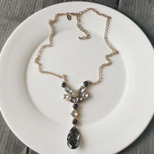 New 28" Chicos Glass Teardrop Pendant Necklace Gift Fashion Women Party Jewelry - Picture 1 of 3