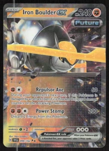 Pokemon TCG SV05: Temporal Forces #099/162 Iron Boulder ex NM - Picture 1 of 2
