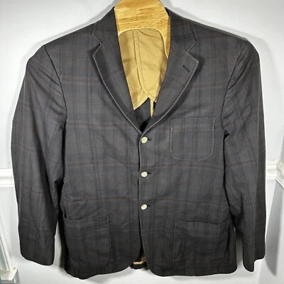 Bills Khakis Twill Blazer Plaid Size Medium Cotton Great American Sportcoat - Image 1 of 4