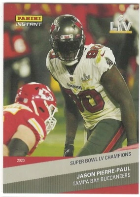 JASON PIERRE-PAUL 2020 Panini Instant Super Bowl Champions #19 Tampa Buccaneers - Image 1 of 2