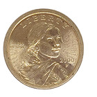 2000-P Super Rare Sacagawea One Dollar Us Liberty Coin Beautiful