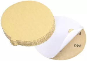 6 inch PSA Adhesive Sanding Disc 40 Grit Sticky Back Sandpaper DA Sander Paper - Foto 1 di 9