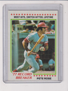 1978 TOPPS #5 PETE ROSE RB IN EXMT CONDITION - CINCINNATI REDS