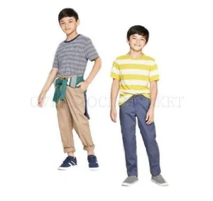 NEW! YOUNG BOY'S CAT & JACK LONG STRETCH STRAIGHT LEG CHINO PANT! VARIETY SZ/CLR - Picture 1 of 2