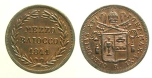 Stato Pontificio - Gregorio XVI - Mezzo Baiocco 1841 A.XI 1ribat0 FDC RR Gig202a - Picture 1 of 1