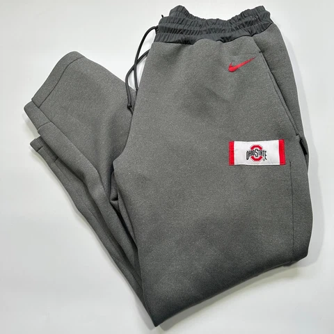 Nike Mens Ohio State Buckeyes Sweatpants On Field Pull On Stretch Gray Size 2XL Cover