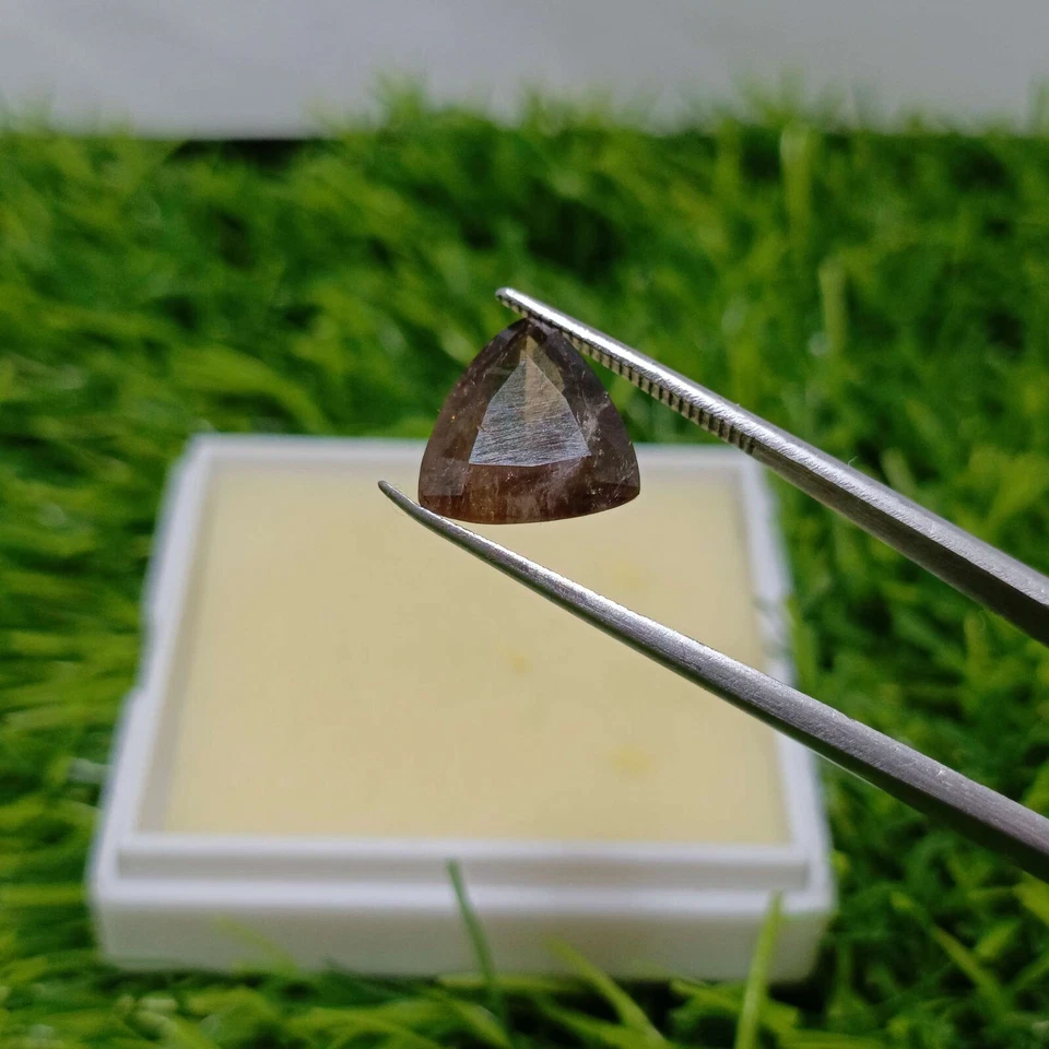Piedra preciosa natural de axinita color wengué corte mixto forma trillón de 3,8 quilates Foto 1 de 3