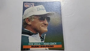 DON SHULA - 1991 Pro Set - #216 - Miami Dolphins Football Card - Picture 1 of 3