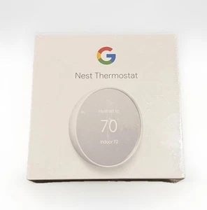 Brand New Google Nest Thermostat Sealed 4th generation White/snow - Picture 1 of 6