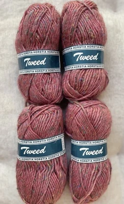 Lot/4 H Ottens Horstia Tweed Yarn 55%Wool/27%Arylic/18%Viscose Green 50G Germany - Image 1 of 3