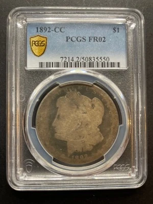 1892 CC Morgan $1 PCGS FR02 Lowball Fine Scarce Low Population Rare Carson City - Image 1 of 4
