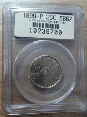 1999 P Pennsylvania Quarter PCGS MS67  - Image 1 of 2
