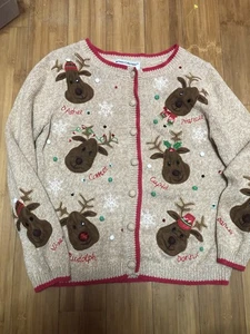 Medium Christmas Reindeer Sweater Medium - Picture 1 of 3