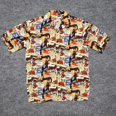 Camisa Hilo Hattie Hawaiian Nights Para Hombre Talla S Waikiki Hula Niña Hecha en EE. UU. Foto 1 de 4