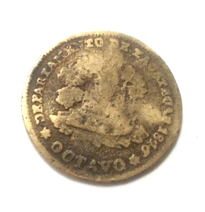 MONETA 1/4 VERA ZACATECAS 1846 MESSICO - Foto 1 di 2