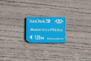 SanDisk 128MB (Megabytes) Memory Stick Pro Duo Memory Card. - Picture 1 of 1